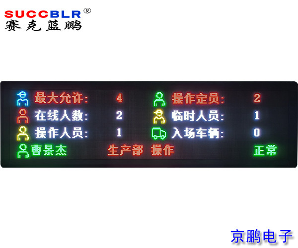【門(mén)禁式定員監控系統設備】賽克藍鵬SUCCBLR定員室外P4全彩LED顯示屏